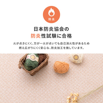 カーペット 敷き詰めカーペット 江戸間3帖 防炎 防ダニ 抗菌 撥水 日本製 PS 700 5カラー＆江戸間 送料無料-2