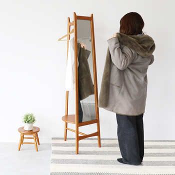 ミラーハンガー　レトロモダンな雰囲気を味わえるミラーハンガー M 3714 Mirror Hanger charl　ブラウン 送料無料 即日発送-18