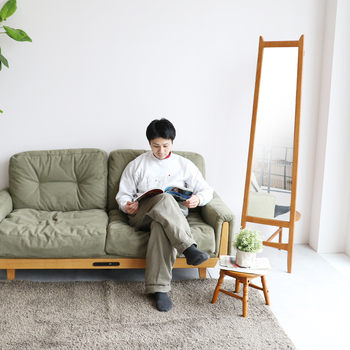 ミラーハンガー　レトロモダンな雰囲気を味わえるミラーハンガー M 3714 Mirror Hanger charl　ブラウン 送料無料 即日発送-3