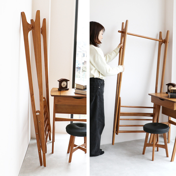 ハンガーラック レトロモダンな雰囲気を味わえるハンガーラック　H 3713 Folding Hanger Rack ape 送料無料 即日発送-11