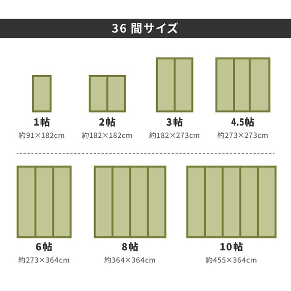 い草 上敷き 本間2畳 撥水加工付き 白馬 はくば 汚れがさっと拭ける 送料無料-7
