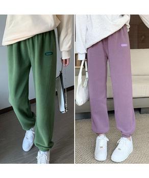 フリースパンツ 暖かいルームウェアパンツ 送料無料 即日発送-6