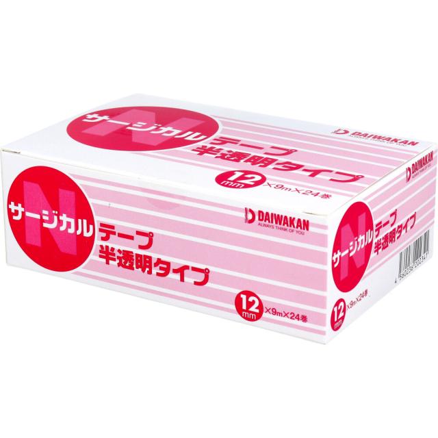 サージカルテープ 半透明タイプ 12mm×9m×24巻入 2セット 送料無料-2