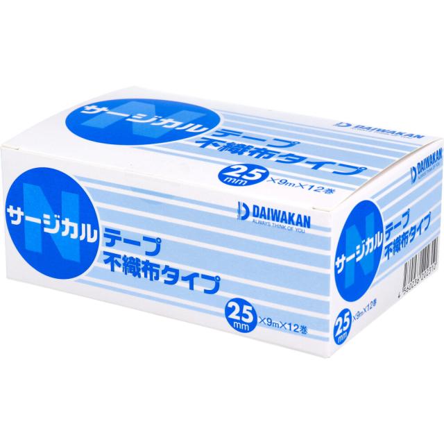 サージカルテープ 不織布タイプ 25mm×9m×12巻入 2セット 送料無料-2