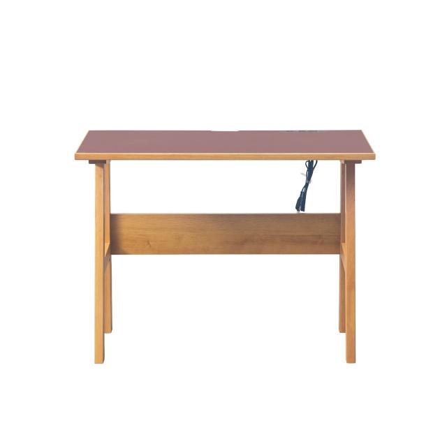 幅100cm 天然の抗菌作用 リノリウム天板の学習デスク リノ バーガンディ 送料無料-1