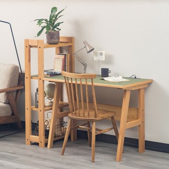 幅100cm 天然の抗菌作用 リノリウム天板の学習デスク リノ ピスタチオグリーン 送料無料-9