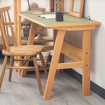 幅100cm 天然の抗菌作用 リノリウム天板の学習デスク リノ ピスタチオグリーン 送料無料-10