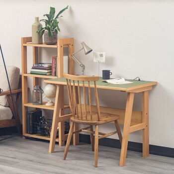 幅100cm 天然の抗菌作用 リノリウム天板の学習デスク リノ ピスタチオグリーン 送料無料-8