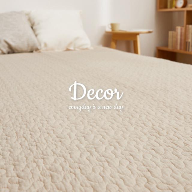 ゴムバンドなし 敷きパッド シングル 約100×205cm 綿100％ 洗える 滑止め付き デコール 送料無料-12