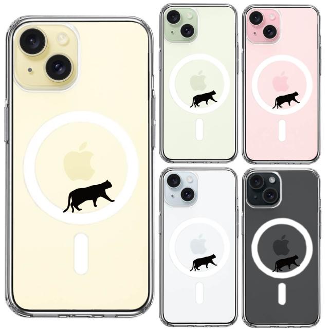 iPhone15 MagSafe対応 ケース クリア キャットホイール ルームランナー 1 スマホケース 側面ソフト 背面ハード ハイブリッド  送料無料-1