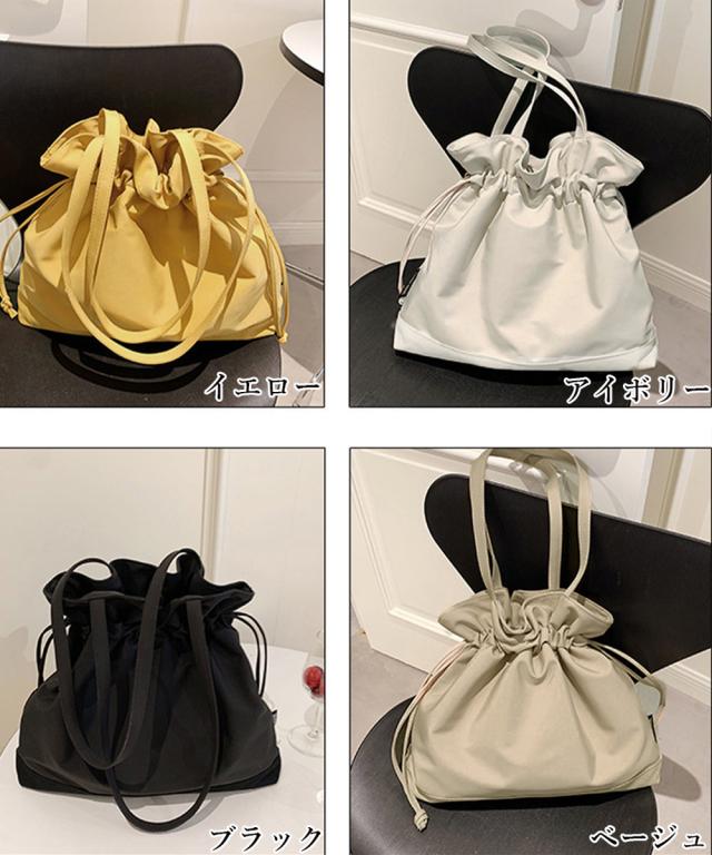 巾着バッグ ショルダーナイロンバッグ 送料無料 即日発送-1