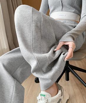 スウェットパンツ レディースワイドパンツ 送料無料 即日発送-4