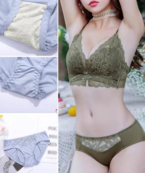 ノンワイヤーブラジャーショーツセット 送料無料 即日発送-6