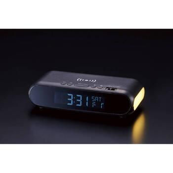 ワイヤレスチャージャークロック ナイトライト付 6192 ギフト対応可 送料無料-1