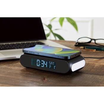 ワイヤレスチャージャークロック ナイトライト付 6192 ギフト対応可 送料無料-2