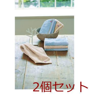 今治 しまなみ匠の彩 フェイスタオル1P 国産木箱入 IMK 135 BE ベージュ 2セット 送料無料-2