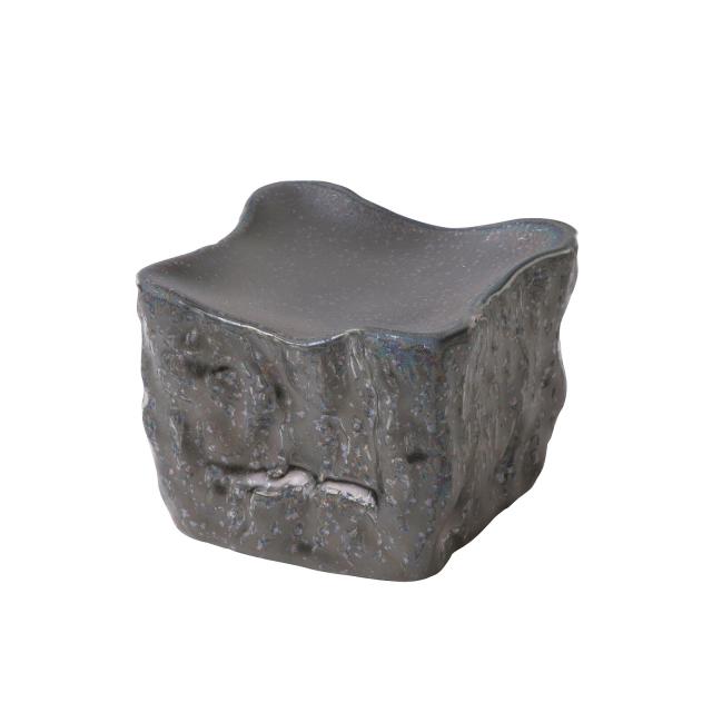 和食器 岩石キューブ マンガンゴールド シルバー トルコブルー 白マット 陶器 高台 美濃焼 送料無料-5