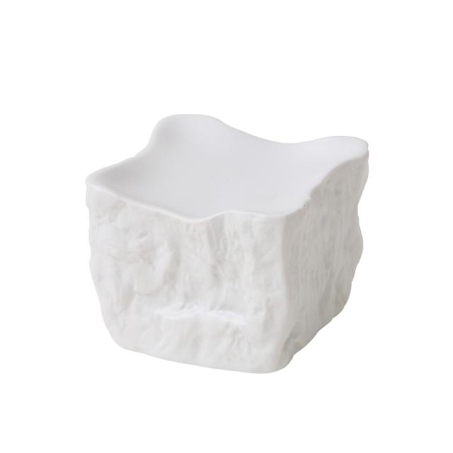 和食器 岩石キューブ マンガンゴールド シルバー トルコブルー 白マット 陶器 高台 美濃焼 送料無料-7