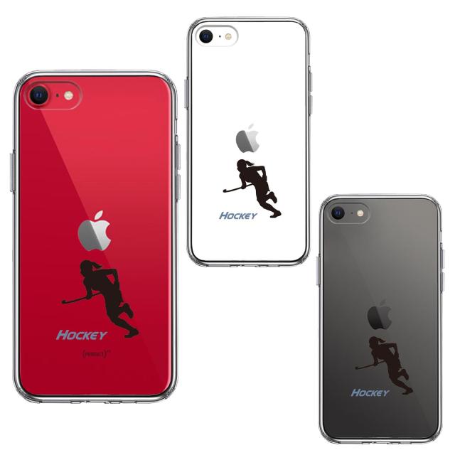 iPhoneSE ケース 第3世代 第2世代 クリア ホッケー スマホケース 側面ソフト 背面ハード ハイブリッド 送料無料-1