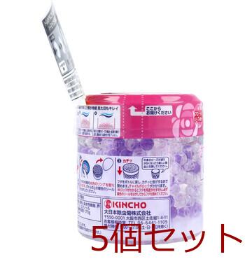 クリーンフロー トイレ用消臭ビーズ 60日 フローラルソープの香り 170g 5個セット 送料無料-3