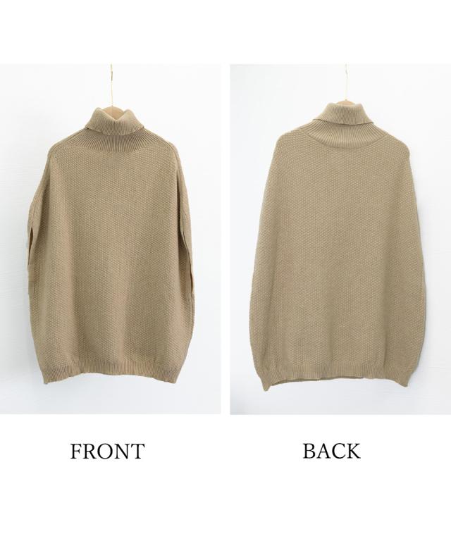 ニットベスト ジレ タートルネック重ね着 送料無料 即日発送-2