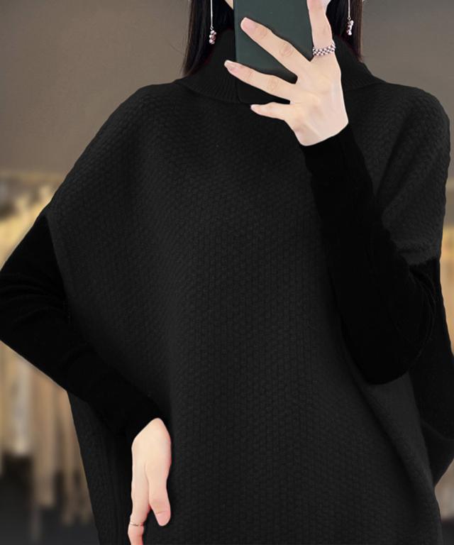 ニットベスト ジレ タートルネック重ね着 送料無料 即日発送-7