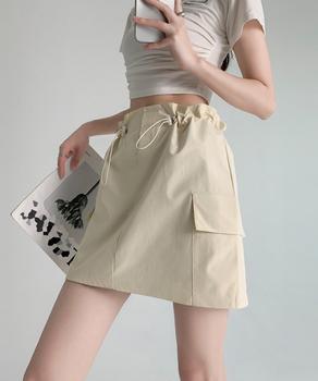 カーゴスカート ミニスカートハイウエスト 送料無料 即日発送-6