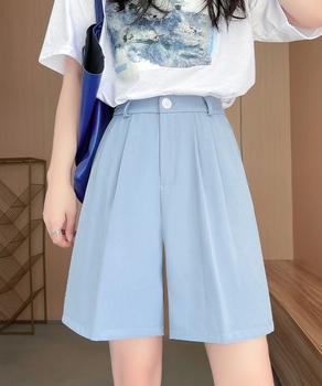 ５分丈 タックショートパンツ レディース 送料無料 即日発送-8