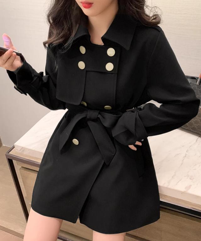 トレンチコートレディース 上品ジャケット 送料無料 即日発送-4