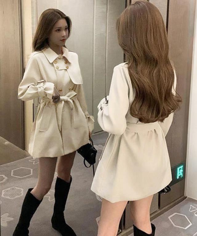 トレンチコートレディース 上品ジャケット 送料無料 即日発送-8