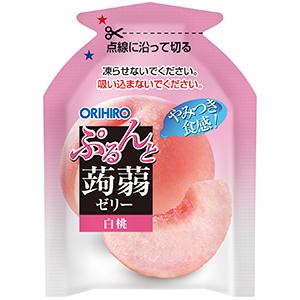 ぷるんと蒟蒻ゼリーパウチ マンゴー＋白桃 12個セット 送料無料-2