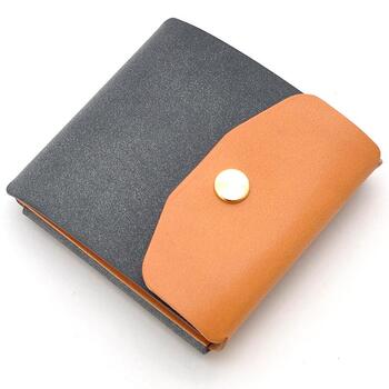 二つ折り財布 日本国産財布 ブライドルレザー×栃木レザーミニマル財布 BT 08 2色展開 本革製折財布 送料無料-6