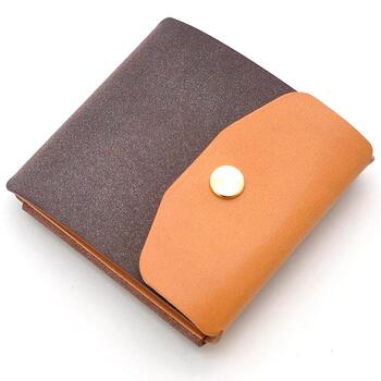 二つ折り財布 日本国産財布 ブライドルレザー×栃木レザーミニマル財布 BT 08 2色展開 本革製折財布 送料無料-7