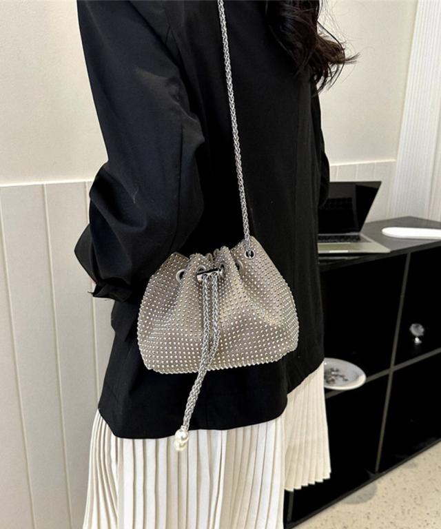 キラキラ 巾着バッグ チェーンミニバッグ 送料無料 即日発送-9