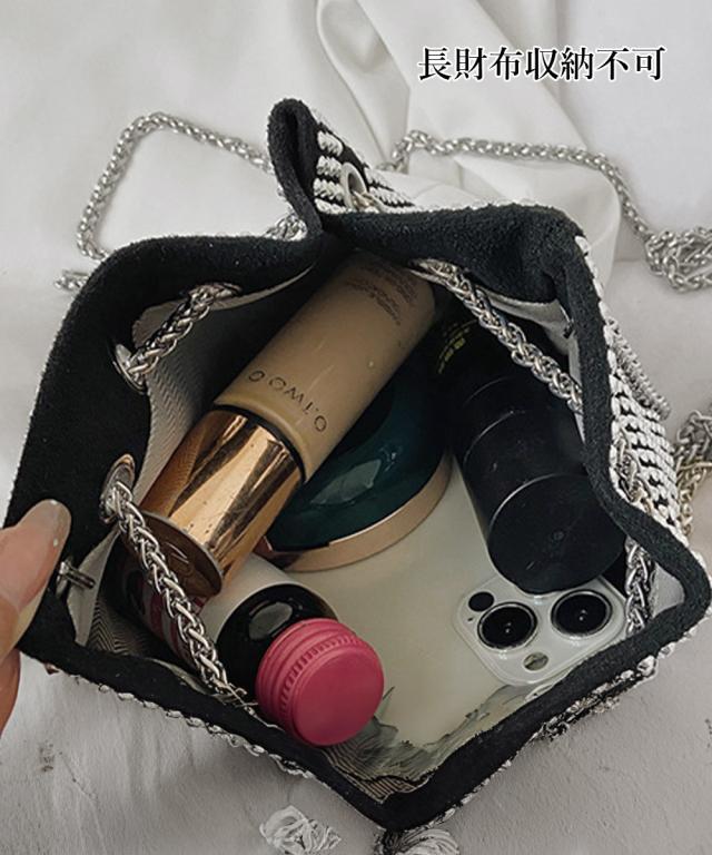 キラキラ 巾着バッグ チェーンミニバッグ 送料無料 即日発送-5