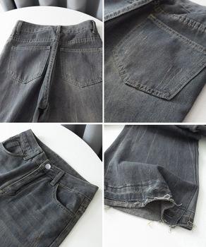 レトロ フレアデニムパンツ ローエッジ 送料無料 即日発送-9