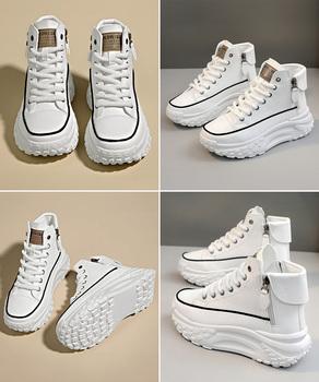 スニーカー ハイカットスニーカー レディース 厚底靴 送料無料 即日発送-2