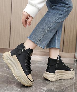 スニーカー ハイカットスニーカー レディース 厚底靴 送料無料 即日発送-5