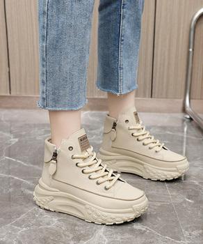 スニーカー ハイカットスニーカー レディース 厚底靴 送料無料 即日発送-7