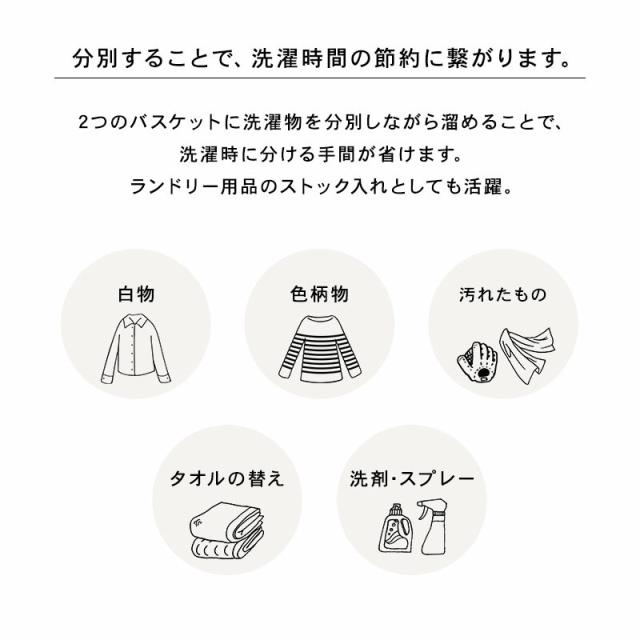 ランドリーラックKR 3945WH 送料無料-4