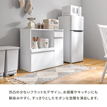 キッチンカウンター 収納庫タイプ VKC 7155DBR 送料無料-2