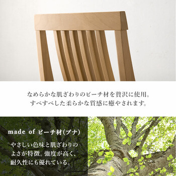 ダイニングチェア MI 8635NA BE2S 2脚セット 送料無料-8