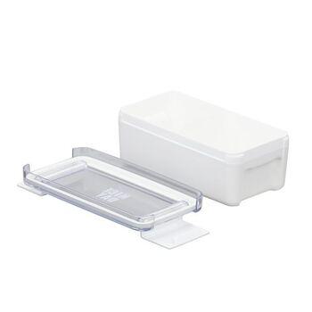 イージーケアランチボックス１段WH 3個セット 送料無料 即日発送-1