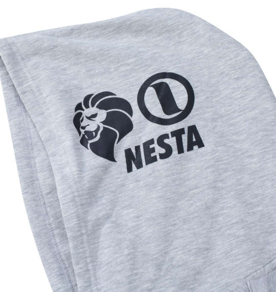 大きいサイズ NESTA BRAND ミニ裏毛半袖フルジップパーカー 3L 4L 5L 6L 8L MC845021-40378 ラッピング可 送料無料 即日発送-3