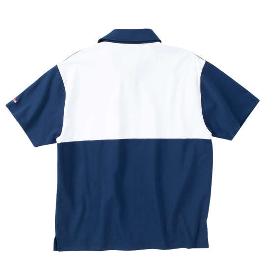 大きいサイズ H by FIGER 天竺切替半袖ポロシャツ 3L 4L 5L 6L 8L MC842411-40431 ラッピング可 送料無料 即日発送-1