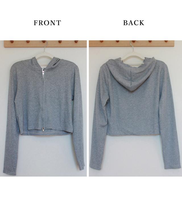 レディースジップアップ パーカートップス 送料無料 即日発送-2