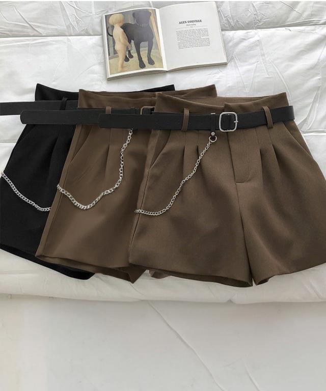 ハイウエスト ショートパンツ レディース SK20699275-1240 送料無料 即日発送-4