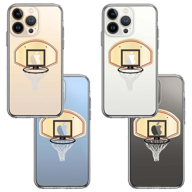 iPhone13Pro ケース クリア バスケットボール ゴール スマホケース 側面ソフト 背面ハード ハイブリッド  送料無料-1