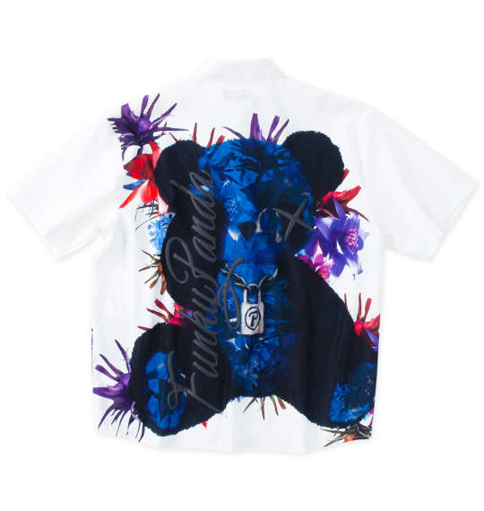 大きいサイズ FUNKY PANDA by in the attic ボタニカル柄パンダ半袖シャツ 3L 4L 5L 6L ラッピング可 送料無料 即日発送-1