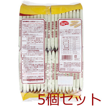 ヘルシークラブ 食物繊維と全粒粉ウエハース メープル味 36枚入 5セット 送料無料-1
